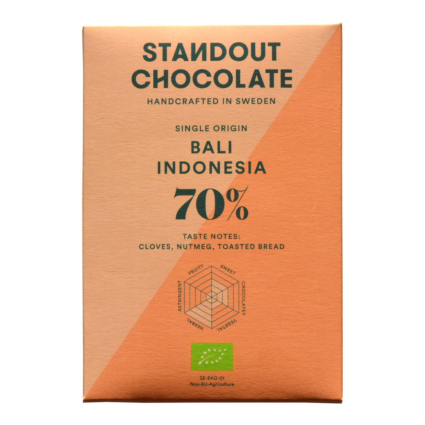 Standout Chocolate Bali Indonesia 70% Dark Chocolate