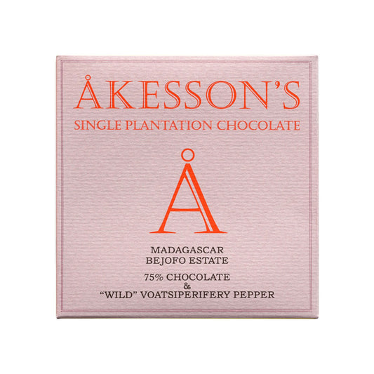 Akesson's Trinitario Cocoa & "Wild" Voatsiperifery pepper 75%