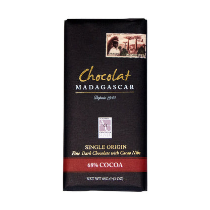 Chocolat Madagascar 68% Dark chocolate with Nibs