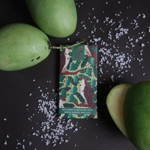 Theo & Philo 65% Dark Chocolate with Green Mango and Sea Salt