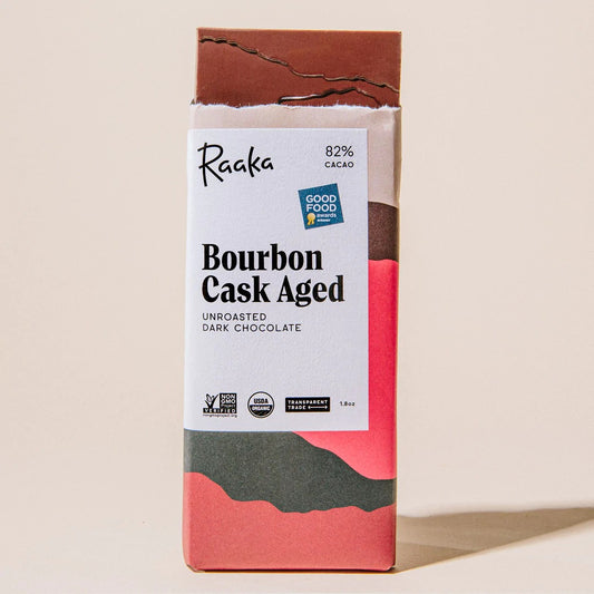 Raaka Chocolate Bourbon Cask Aged 82%