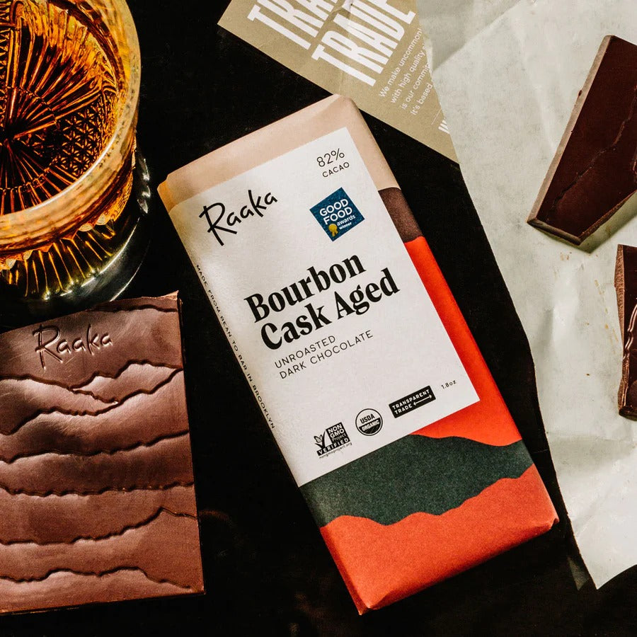 Raaka Chocolate Bourbon Cask Aged 82%