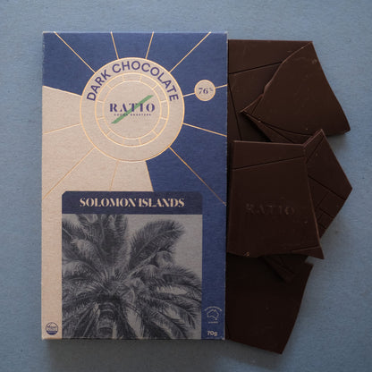 Ratio Cocoa Roasters Solomon Islands Dark 76%