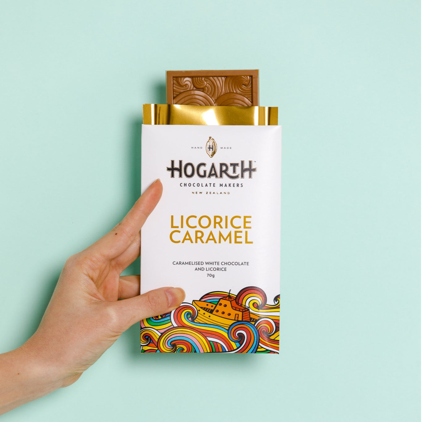 Hogarth Chocolate Licorice Caramel White Chocolate