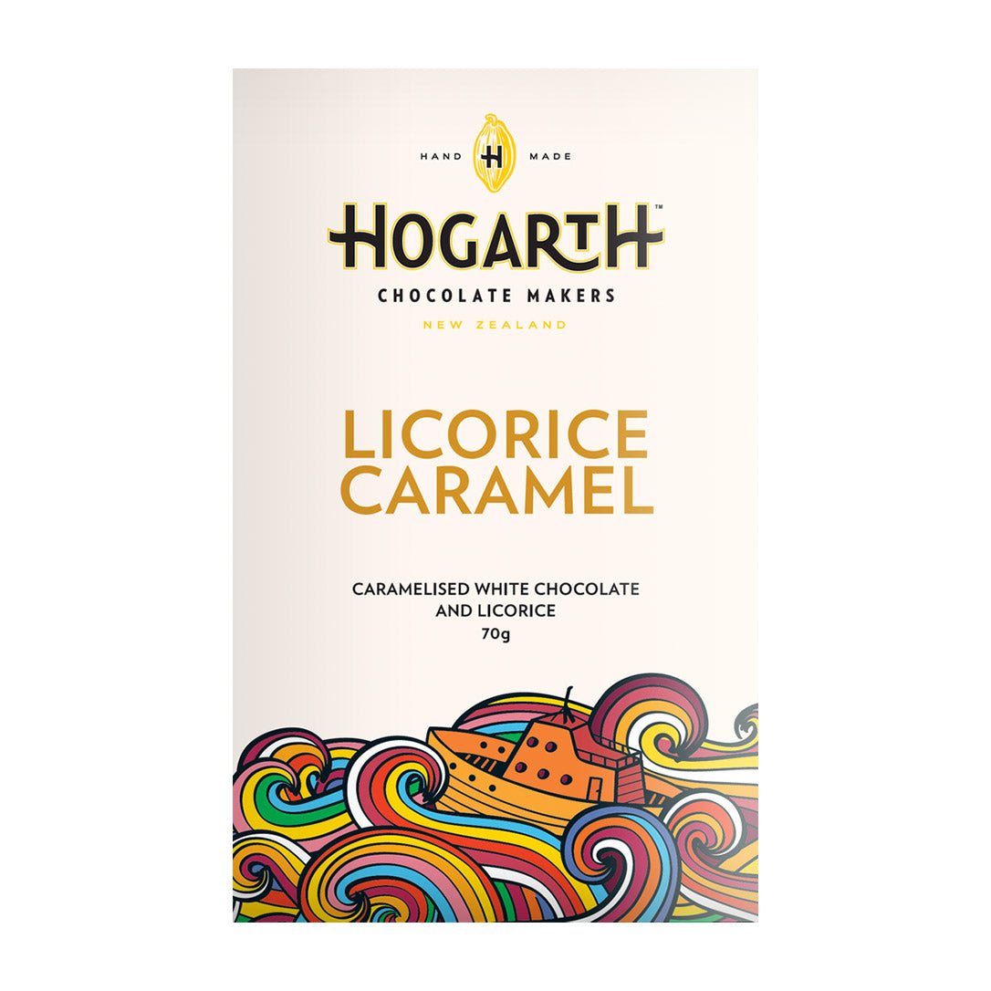 Hogarth Chocolate Licorice Caramel White Chocolate