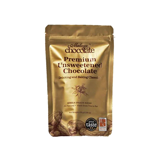 Malagos Chocolate 100% Premium Unsweetened Chocolate (Pouch)