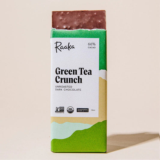 Raaka Chocolate Green Tea Crunch 66%