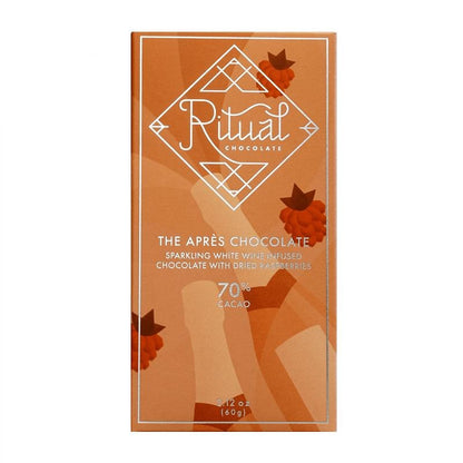 Ritual Chocolate The Après Sparkling Wine & Raspberry 70%